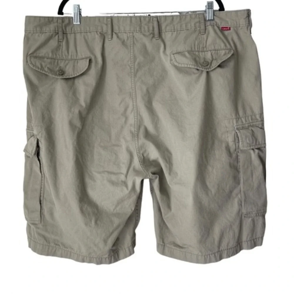 Levis Mens Tan Khaki Ripstop Cargo Shorts Size 46 24878-0008 Relaxed Fit Utility